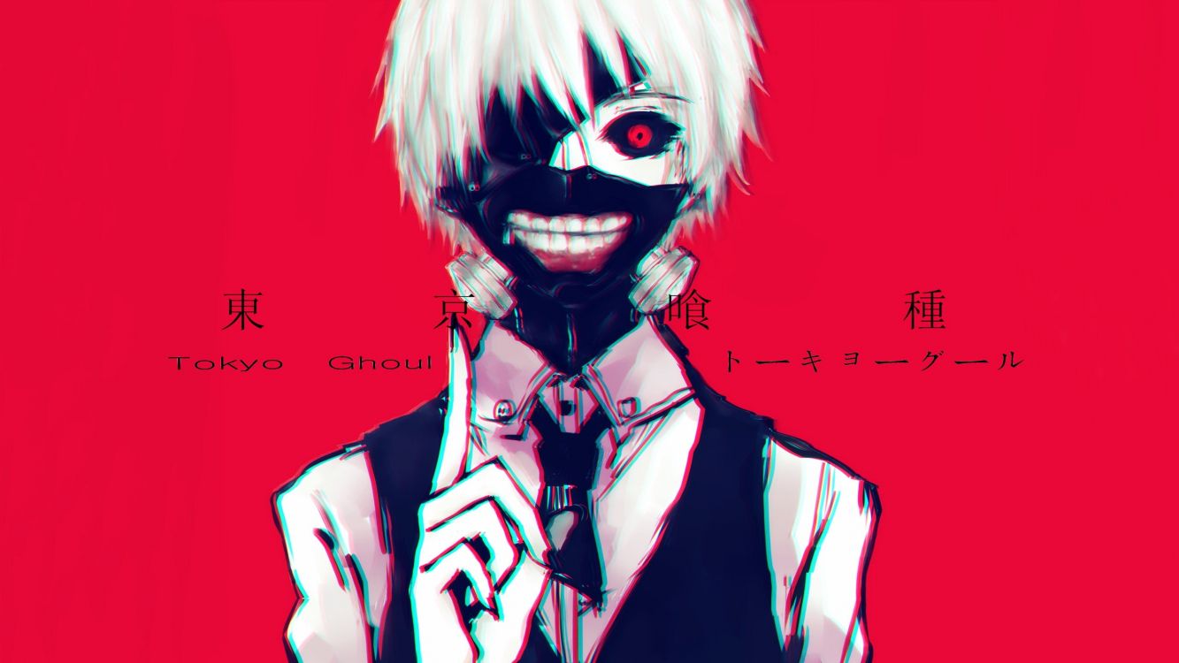 Обои Кен kaneki, Токио вурдалак, аниме, Манга, иллюстрация в разрешении 2560x1440