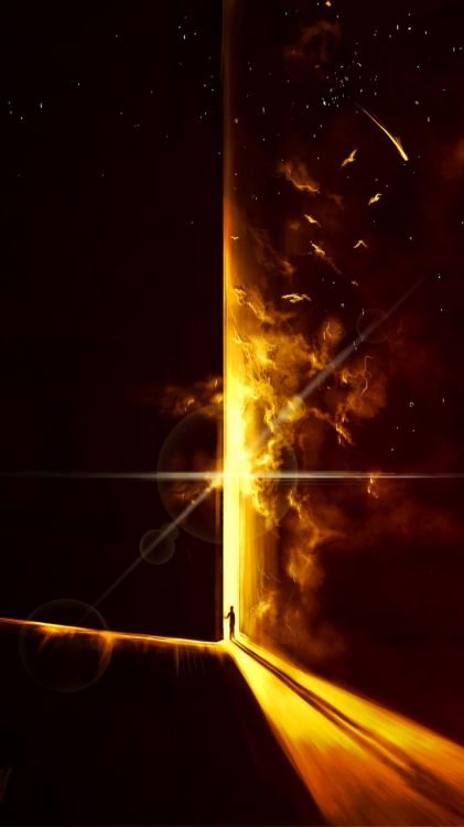 Обои атмосфера, дверь, окно, Янтарь, салют в разрешении 720x1280