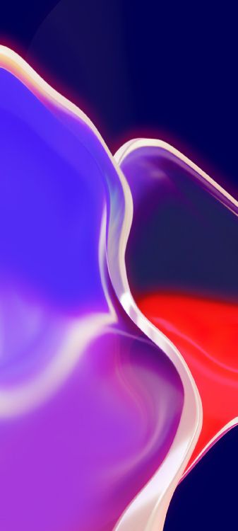 Обои неон, волна, волны, свет, сострадание в неожиданных местах в разрешении 1080x2400