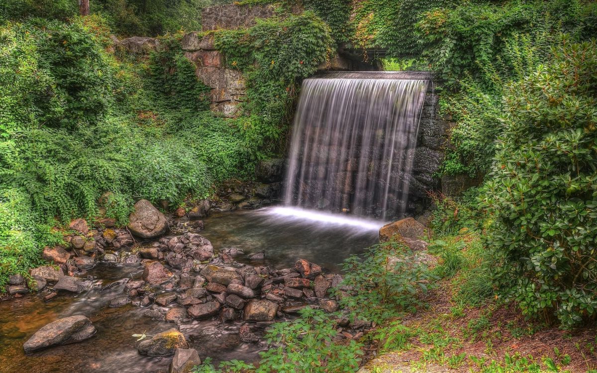 Обои водопад, водоем, гидроресурсы, природа, вода в разрешении 2560x1600