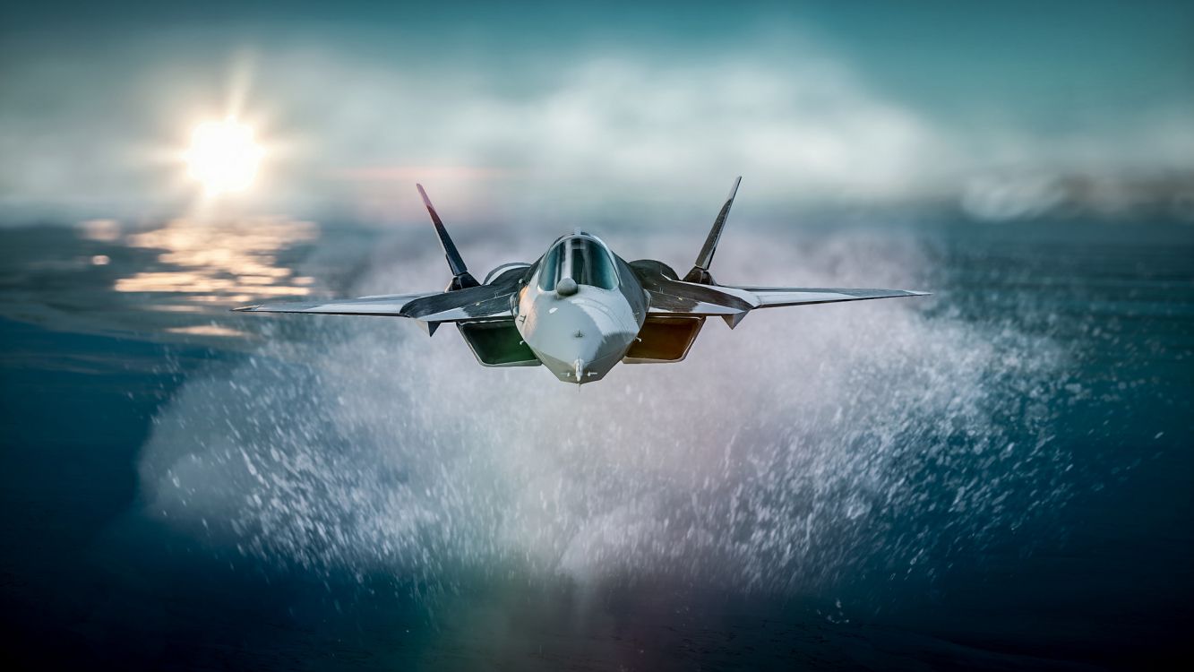 Обои самолеты, самолет, военный самолет, авиация, истребительная авиация в разрешении 2048x1152