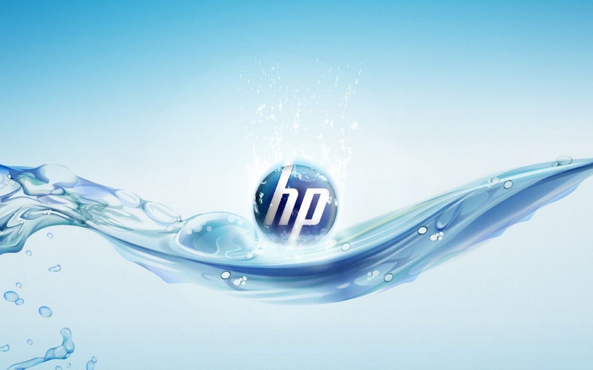 Обои падение, hewlett packard, графика, лого, иллюстрация в разрешении 3840x2400