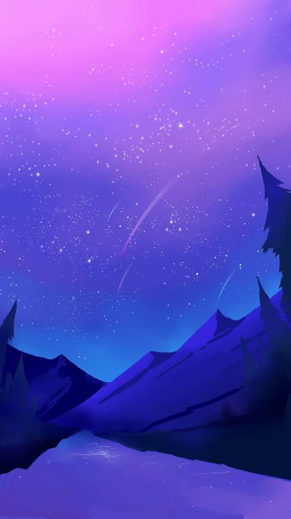 Обои атмосфера, мир, синий, свет, пурпур в разрешении 2160x3840