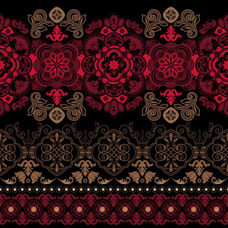 Обои орнамент, дизайн, узор, красный цвет, коричневый цвет в разрешении 5000x5000
