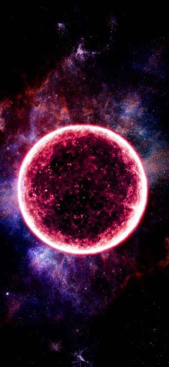 Обои Галактика, земля, планета, космос, звезда в разрешении 1407x3045