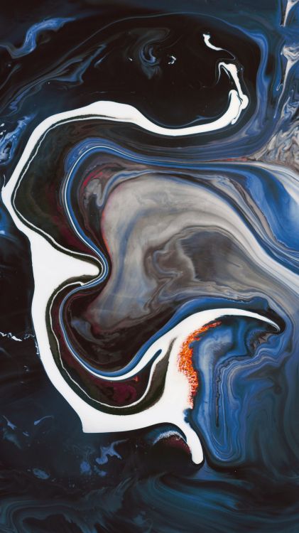 Обои параноик андроид, андроид, жидкий, жидкость, художественная краска в разрешении 1080x1920