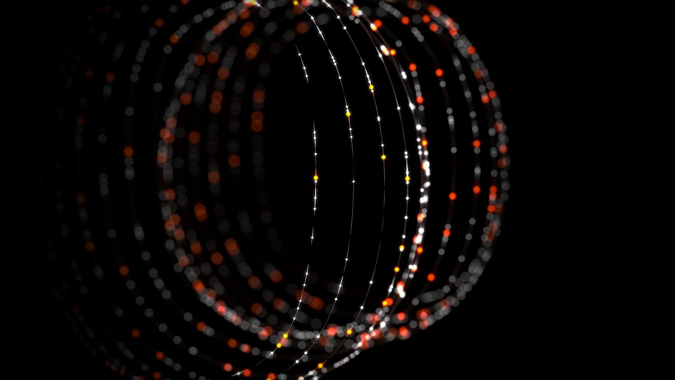 Обои боке, круг, ночь, темнота, космос в разрешении 5600x3152