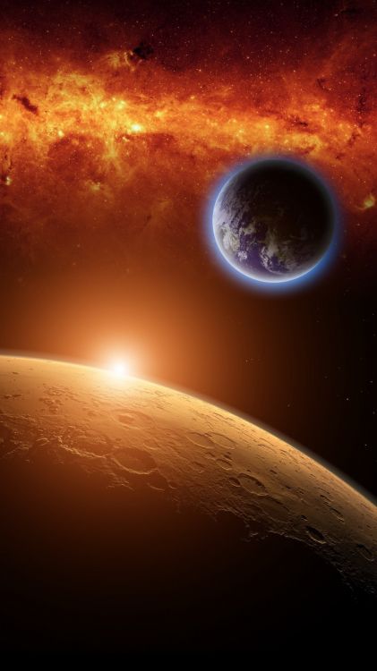 Обои огненная туманность, туманность, Туманность Северная Америка, Галактика, космос в разрешении 1080x1920