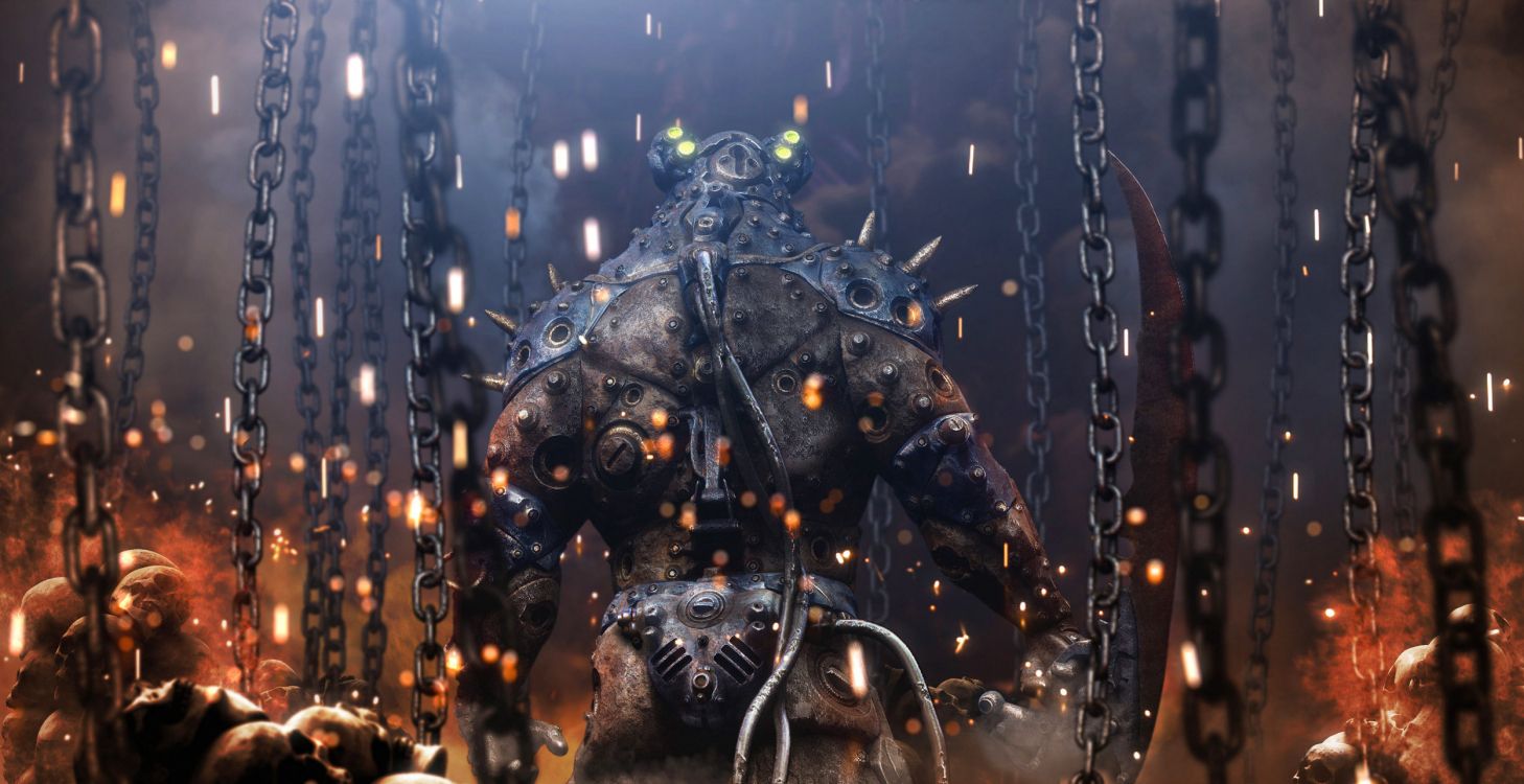 Обои дерево, ночь, толпа, искусство, художник в разрешении 2500x1286