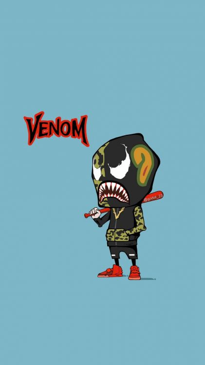 Обои мультфильм, рюкзак, мешок, ударяться, арт в разрешении 1080x1920