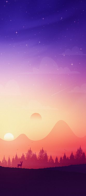 Обои яблоко, гора, смартфон, атмосфера, дневное время в разрешении 1242x2800