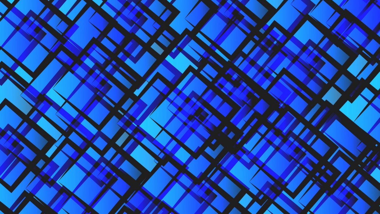 Обои синий, электрик, узор, линия, симметрия в разрешении 2560x1440