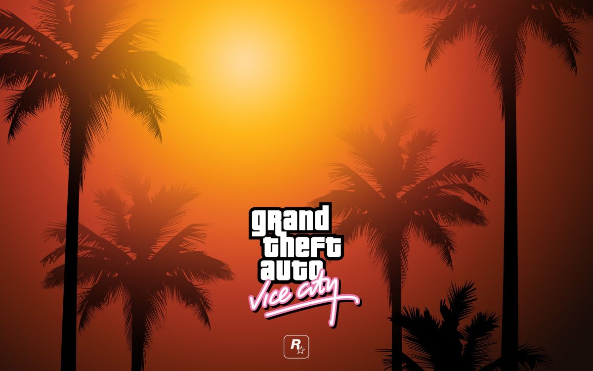 Обои gta vice city, grand theft auto v, grand theft auto san andreas, Вайс-Сити, модуль в разрешении 2880x1800