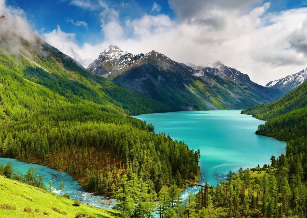 Обои нагорье, гора, природный ландшафт, природа, каровое озеро в разрешении 3496x2480