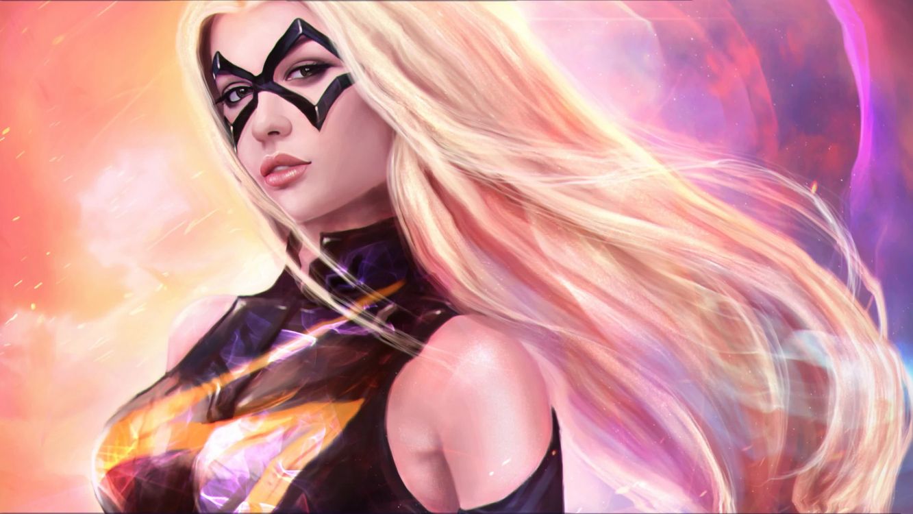 Обои Кэрол Денверс, Камала Хан, комиксы Марвел, marvel, розовый в разрешении 3840x2160