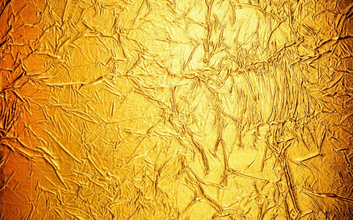Обои металл, сусальное золото, текстура, золото, желтый в разрешении 2880x1800