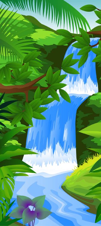 Обои красивый рисунок попугая, токо тукан, Бирюзовый попугай, Ара, иллюстрация в разрешении 1080x2400