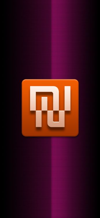 Обои Xiaomi, Xiaomi Mi, лого, текст, Апельсин в разрешении 1080x2340