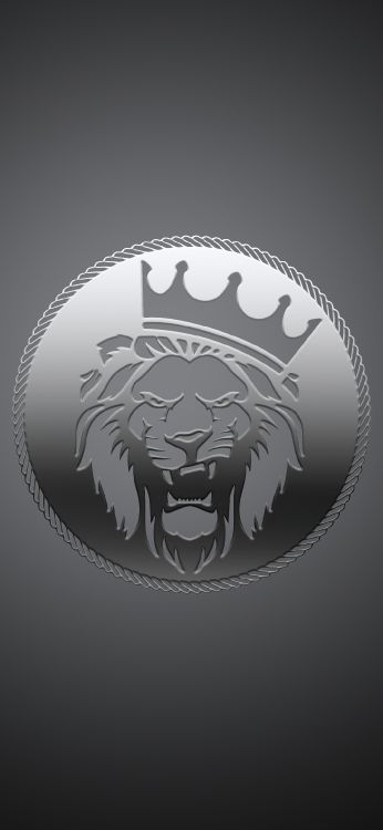 Обои монохромный, черный и белый, лого, графика, серый цвет в разрешении 1080x2340