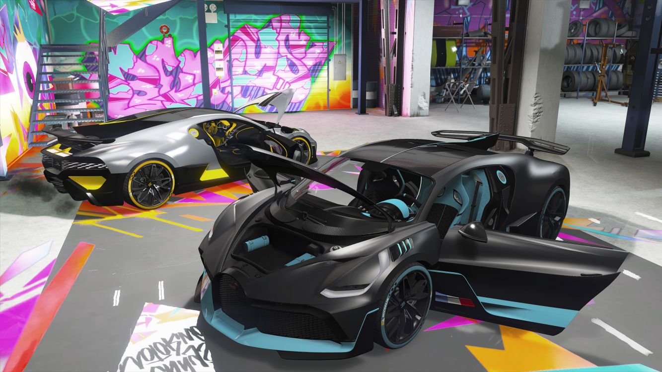 Обои Бугатти Диво, bugatti, авто, спорткар, grand theft auto v в разрешении 3840x2160