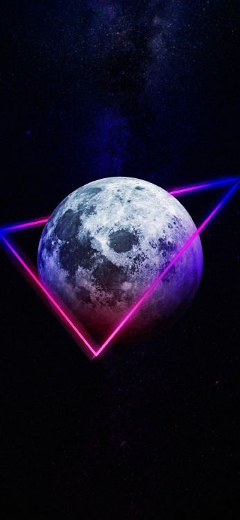 Обои атмосфера, мир, астрономический объект, туманность, Галактика в разрешении 1080x2340