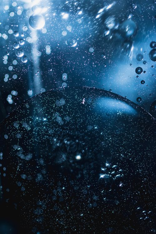 Обои пузырь, синий, вода, дождь, атмосфера в разрешении 4000x6000