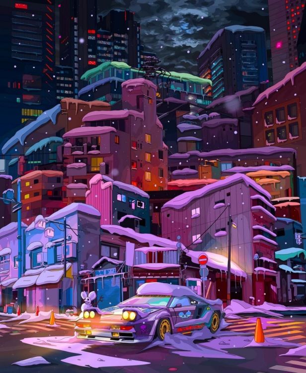 Обои бешеный пес джонс, артист, арт, цифровое искусство, невзаимозаменяемый токен в разрешении 1052x1280