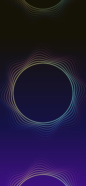 Обои круг, фрактальное искусство, дизайн, узор, Фиолетовый в разрешении 2250x4872