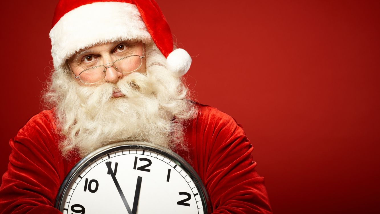 Обои Санта-Клаус, Рождественский день, волосы на лице, борода, Рождество в разрешении 2560x1440