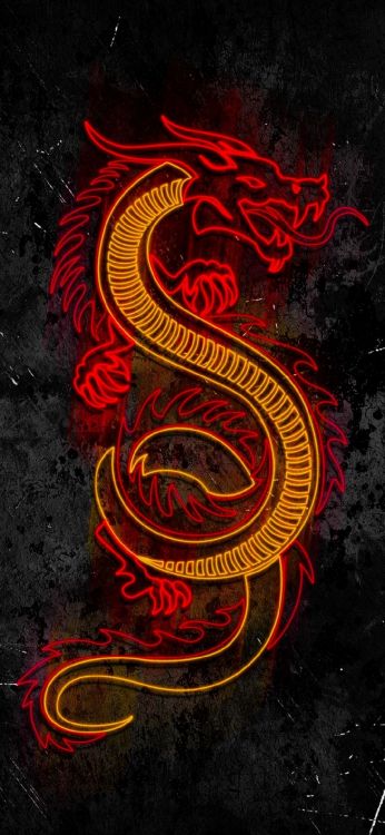 Обои графический дизайн, постер, красный цвет, арт, узор в разрешении 1080x2340