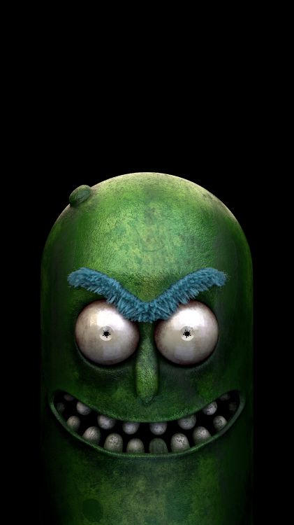 Обои амолед, Рик и Морти Амолед, Рик Санчез, Маринованный Рик, Помогайки и уничтожить в разрешении 2160x3840