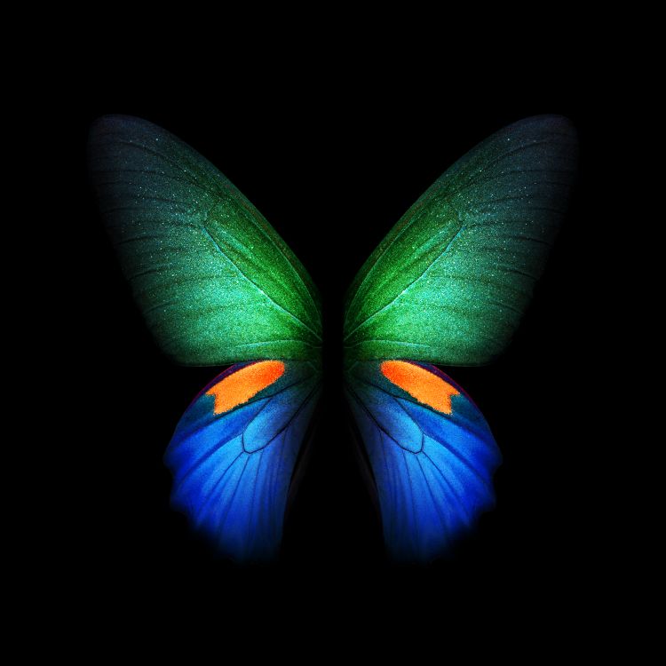 Обои Samsung Galaxy, Samsung, Samsung Galaxy Fold, складка галактики, складной смартфон в разрешении 2152x2152