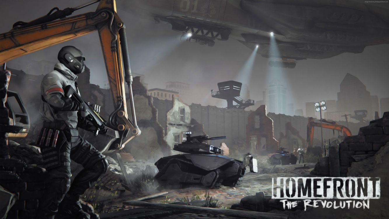 Обои homefront the revolution, хомфронт, deep silver, открытый мир, playstation 4 в разрешении 3840x2160