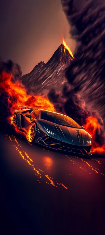 Обои легковые автомобили, спорткар, Форд Мустанг, Toyota Supra, lamborghini gallardo в разрешении 1080x2400