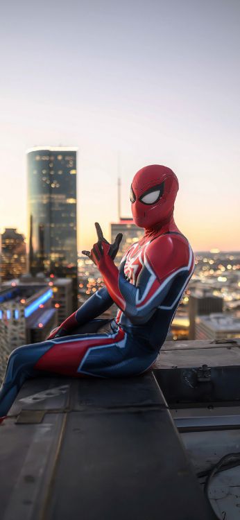 Обои Майлз Моралес, чудо человек-паук майл моралес, чудеса человек-паук 2, Пены Паркер, человек-паук в разрешении 1242x2688