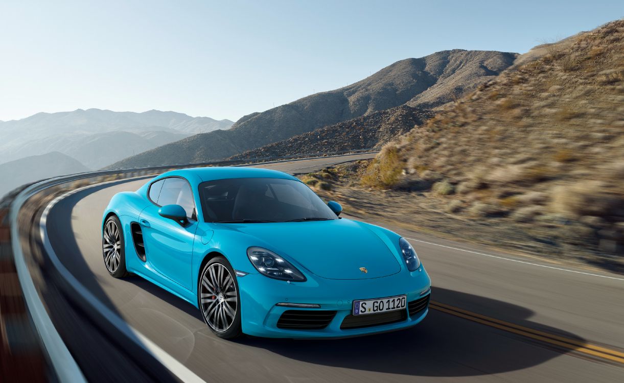 Обои Порше, 2017 Порше 718 Cayman С, авто, Porsche Cayman S, суперкар в разрешении 4096x2515