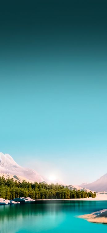 Обои linux, облако, экорегион, растение, зеленый в разрешении 1284x2778