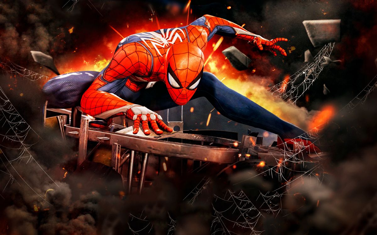 Обои человек-паук, супергерой, компьютерная игра, кино, игры в разрешении 3840x2400