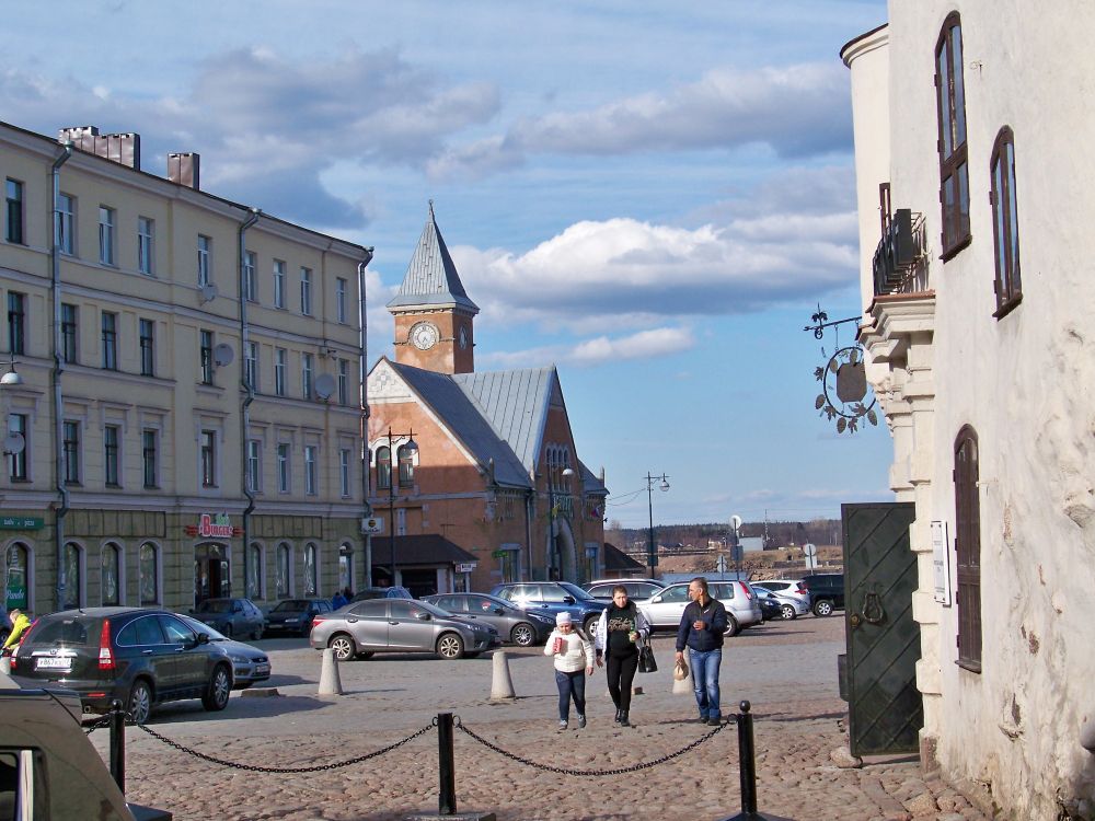 Обои авто, фасад, архитектура, здание, городок в разрешении 3000x2250