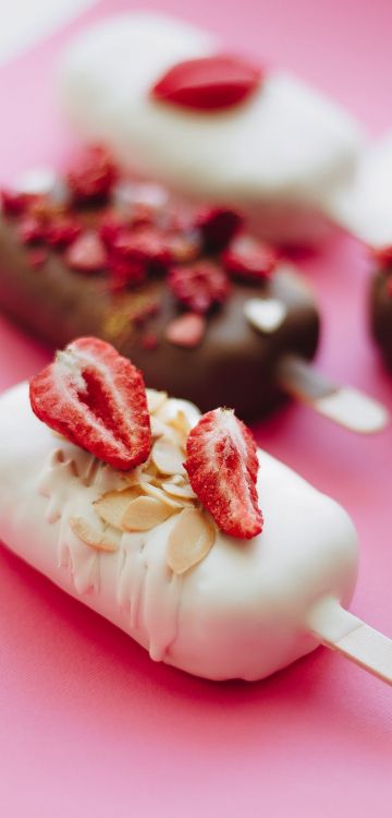 Обои Розово-шоколадно-коричневая цветовая палитра, цветовая схема, мороженое, цветной, шоколад в разрешении 1080x2248