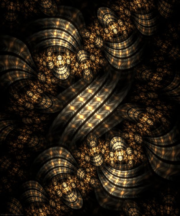 Обои фрактальное искусство, фрактал, узор, свет, дизайн в разрешении 2000x2400