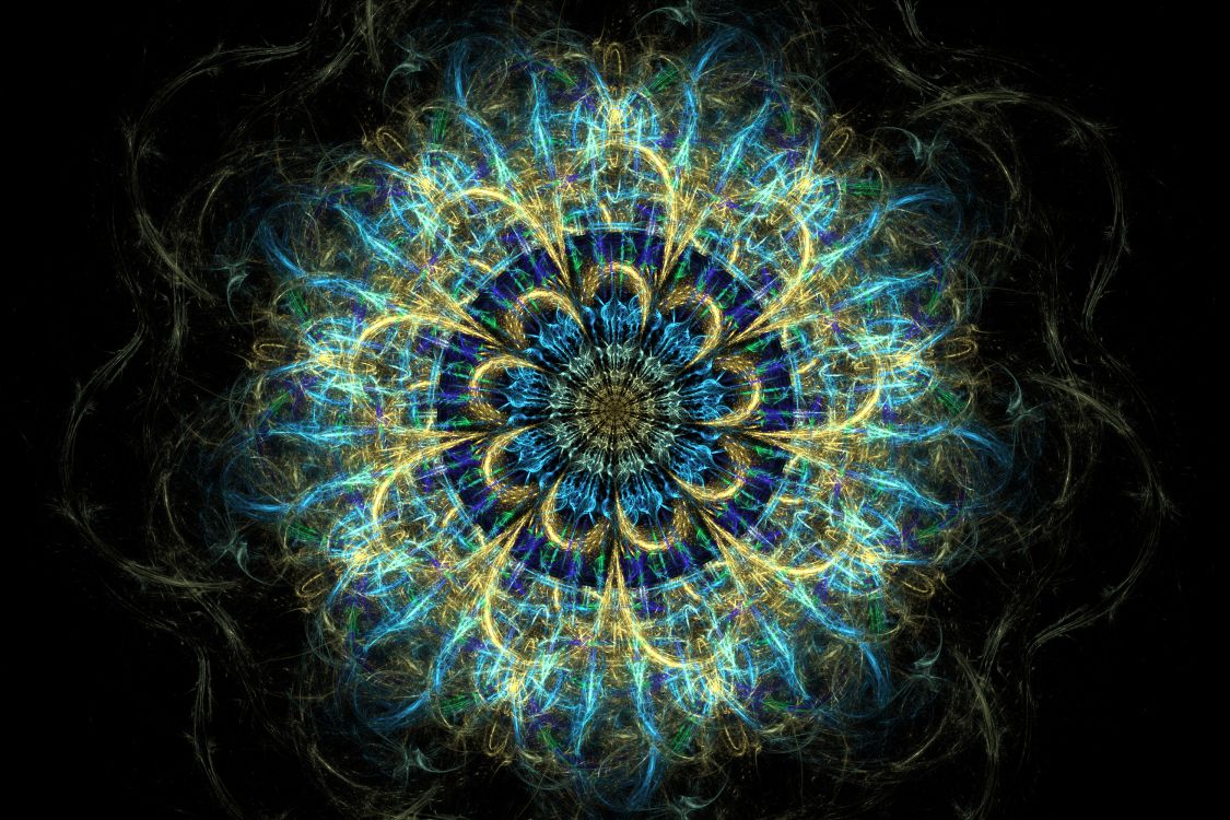 Обои фрактал, арт, фрактальное искусство, симметрия, психоделическое искусство в разрешении 3000x2000