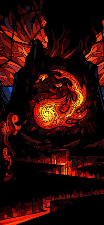 Обои МТГ Доминария Маунтин, magic the gathering, тайное озорство, Времени в Доминарии, игральная карта в разрешении 1440x3088