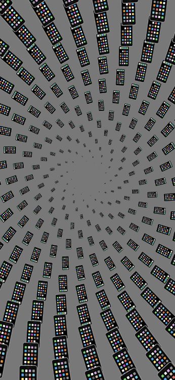 Обои узор, тренировка, материальное свойство, симметрия, круг в разрешении 1284x2778