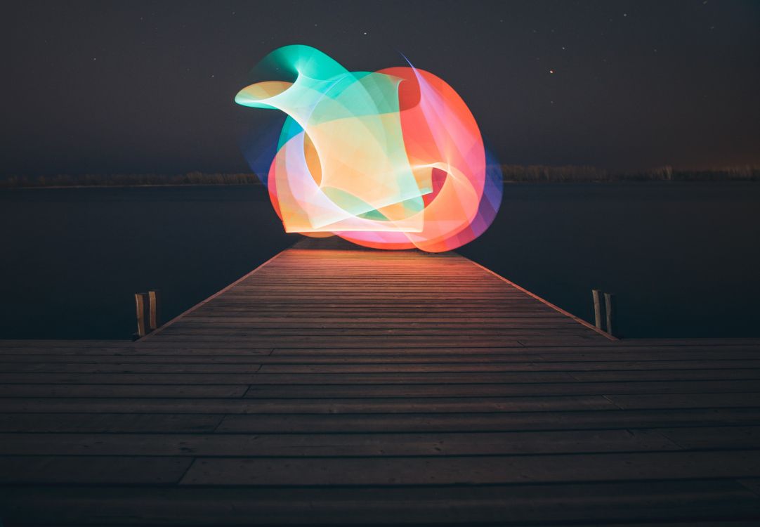 Обои свет, минимализм, освещение, вода, графика в разрешении 4166x2886