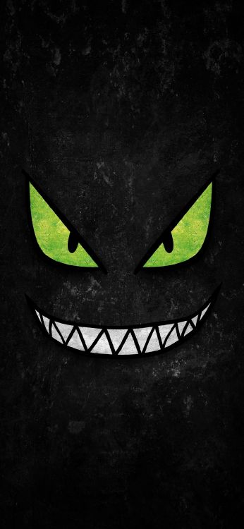 Обои темнота, рот, пасть, бакенбарды, морда в разрешении 1080x2340