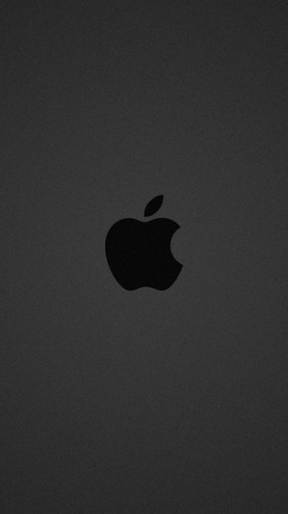 Обои apple, черный, лого, графика, дерево в разрешении 1080x1920