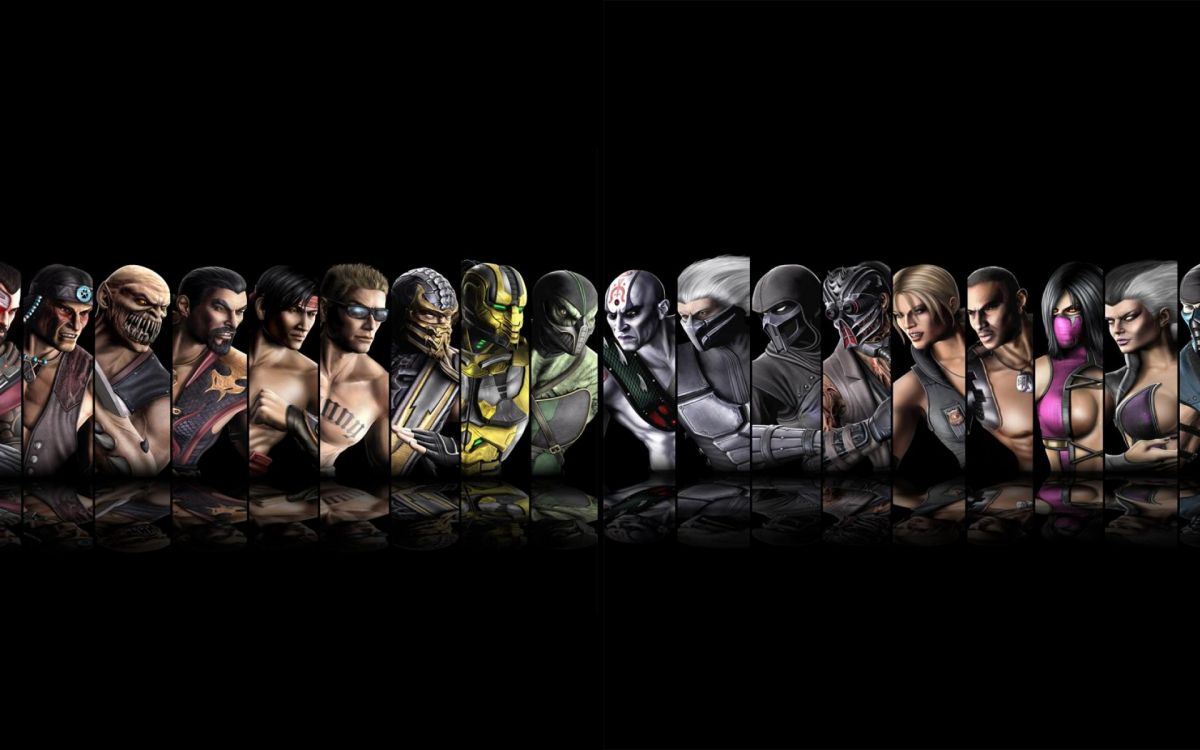 Обои mortal kombat x, мортал комбат, Скорпион, люди, толпа в разрешении 1920x1200
