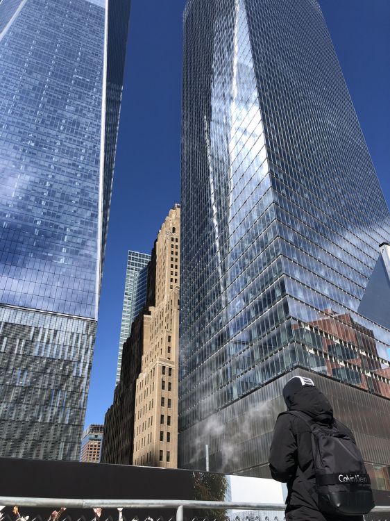 Обои Нью-Йорк, башня, синий, архитектура, дневное время в разрешении 1536x2048