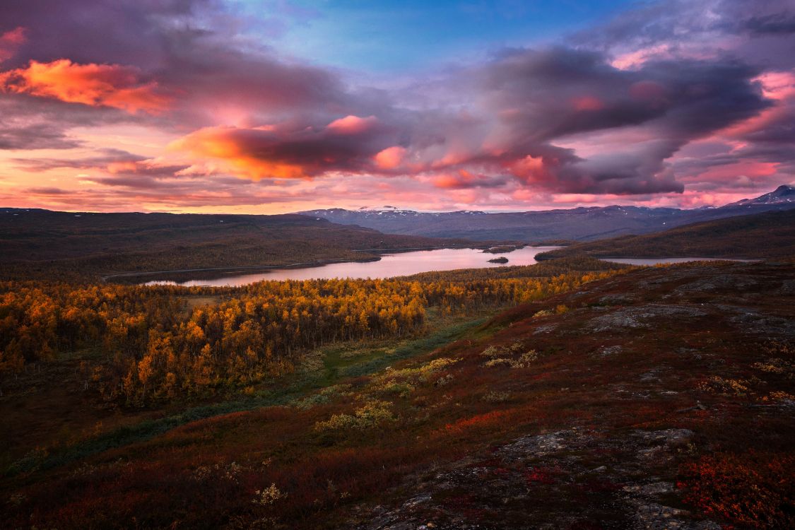 Обои природа, пейзаж, холм, пейзажная живопись, облако в разрешении 4200x2800